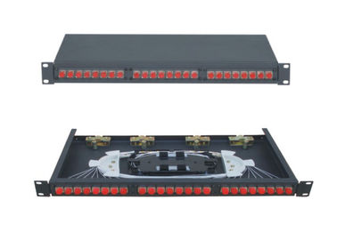 24port FC Slidable Fiber Optic Terminal Box , Fiber Patch Panel for SC Adapter