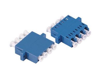 LC OM3 Quad optical fiber adapter for Optic LAN , Blue / Beige / Aqua