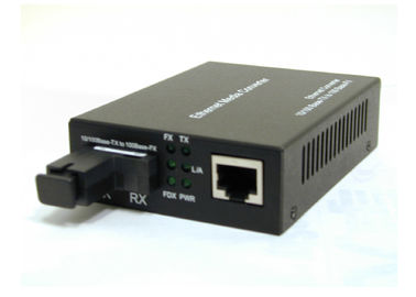 Singlemode LC Port 20KM fiber media converter Supporting flow control