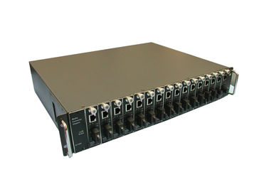 16slots 2 U Rack Mount Fiber Optic Media Converter with automatic switch