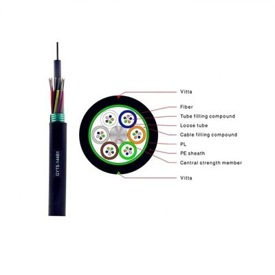 Single Mode Armoured GYTS Fiber Optic Cable For Telecommunication