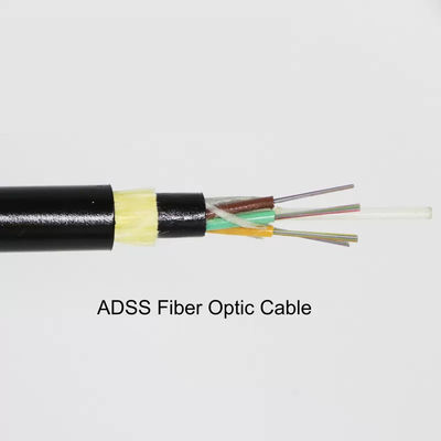 ADSS Fiber Optic Cable 24-144core FRP Central Strength Member Single Mode