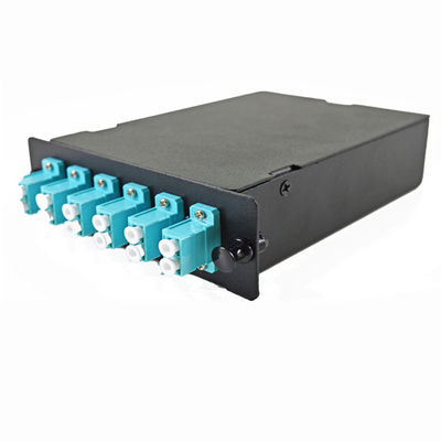 Fiber Patch Panel MTP/MPO To 12LC Cores Modules With 12LC Adaptors MPO/MTP Module Cassette