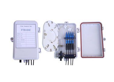 Wall - mounted 4port FTTH customer terminal box with SC Adapters