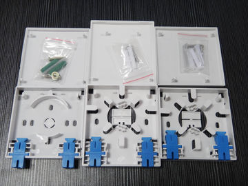 CATV networks 4 fibers FTTH PC Housing Socket Panel with LC Adapters