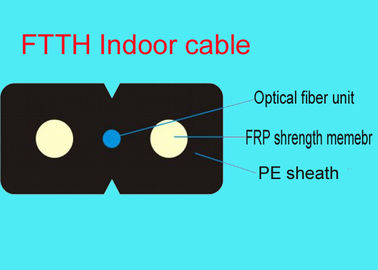 Duplex Multimode FTTH Solution with 2core Drop Cable Patch Cord