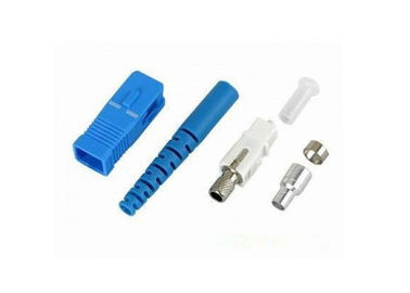SC Simplex Fiber Optic Connector with 2.5mm Ferrule , Polished / Unpolished Type