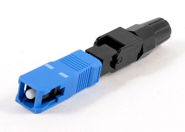 Pre - polished Pluggable SC Fast fibre optic connectors for Optical network maintaining