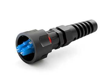 APC ODLC duplex Fiber Optic Connector with UPC Polishing / Black Boot