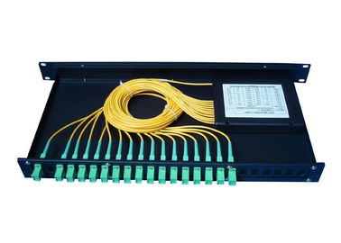1×32 PLC Singlemode optical fiber splitter with SC / APC Fiber Connectors