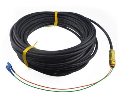 Outdoor Armoured 0.9mm 2.0mm Fiber Optic Patch Cord With 2 Cores Pigtail