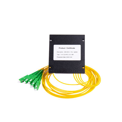 SC APC Connector Fiber Optic Splitter 1x4 PLC Splitters 1650 nm