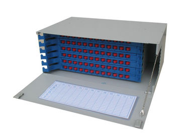48core 3U ODF Fiber Optic Distribution Box , Rack Mounted Structure