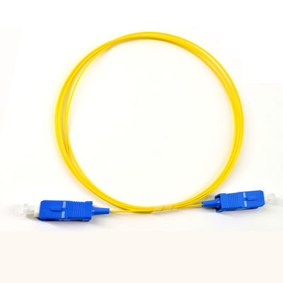 SC PC Singlemode Duplex Fiber Optic Patch Cord PVC LSZH Material
