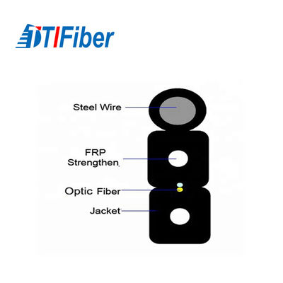 1 Core 2 Core G652D Fiber Optic Cable Single Mode For Telecommunication