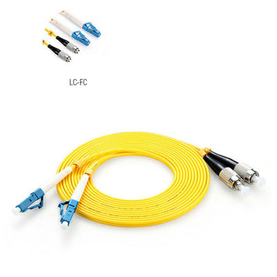 Yellow LSZH Fiber Optic Patch Cord Sc Lc UPC APC Sm 1m 5m 10m 15m