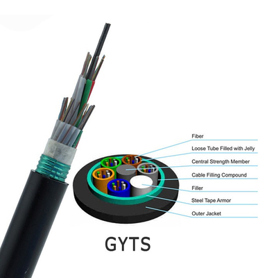 GYTS Single Mode Fiber Optic Cable Underground Duct Direct Burial