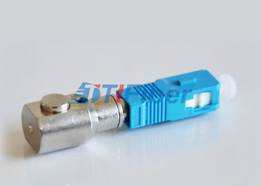 Round SC Bare Optical Fiber Adapter for Bare Fiber and Fiber Connector