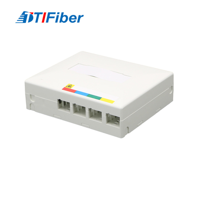 4 Port Mini Fiber Optical Terminal Rosette Box For FTTH
