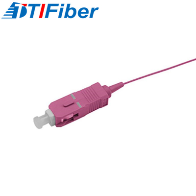 FTTH SC UPC 50/125 OM4 Multimode Violet Fiber Optic Pigtail