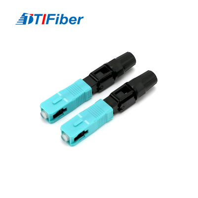 FTTH SC OM3 Multimode Fiber Optic Fast Connector