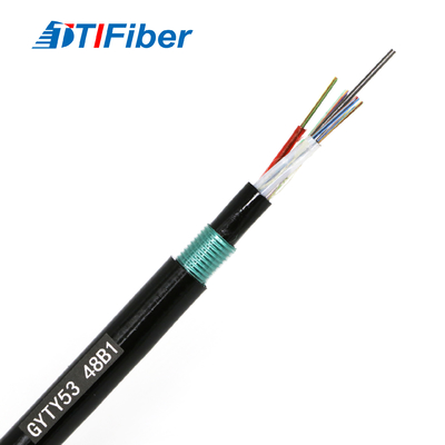 FTTX 12 24 Core GYTY53 Single Mode Fiber Optic Cable