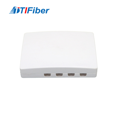 SC 4 Port FTTH Mini Fiber Optic Terminal Box Indoor Wall Mount