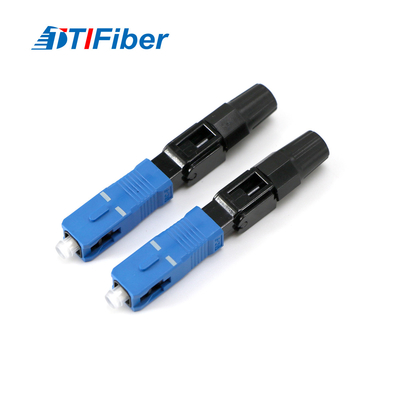 Fiber Optic Fast Connector SC UPC For FTTH Drop Cable Field Termination