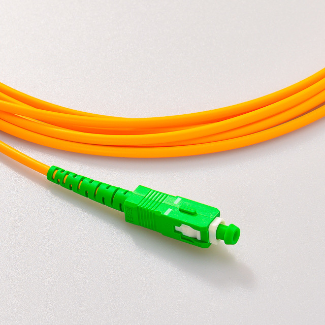 Jumper Yellow Fiber Optical Patch Cord SC/LC/ST UPC Polish Singlemode