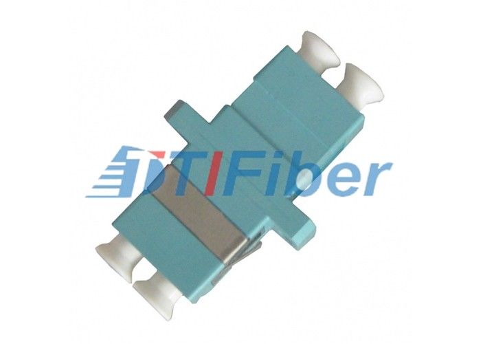 Telecom Blue Color Duplex LC Fiber Optic Adapter Ceramic Sleeve