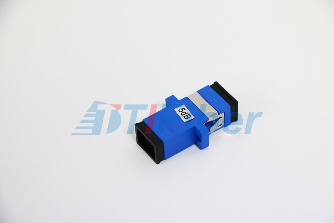 SUPER Fixed Type 5db attenuator Sc Apc High Durability , Blue Color