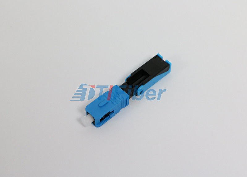 Singlemode Fiber Optic Connector Sc / Upc , Fast Fiber Optic Cable Connectors