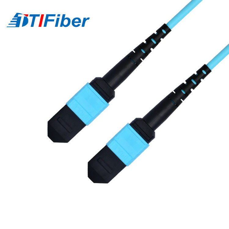 OM3 Aqua 50/125μm Fiber optic patch cord SM MM SX DX fiber optical cable