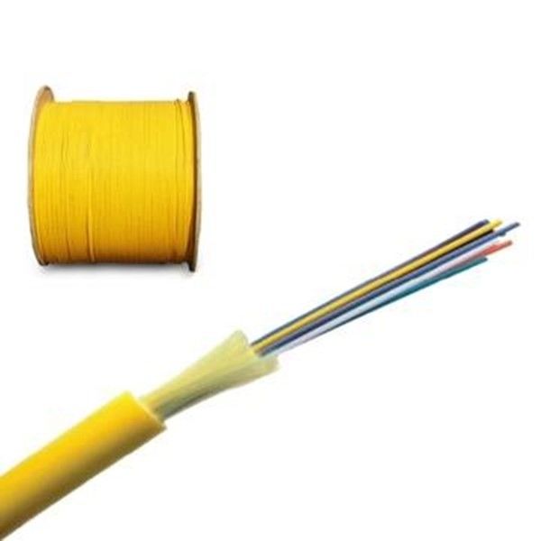 Yellow indoor Singlemode 6 core Optical fiber Cables for FTTH  Network