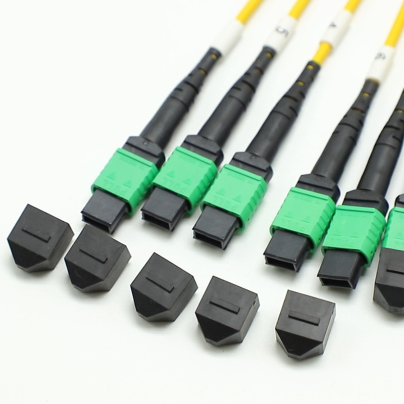 100G 200G MPO Male Female 8 12 16 24 Fiber to MPO Female Male Fiber Optic Patch Cord for High-density Wiring in Small Spaces
