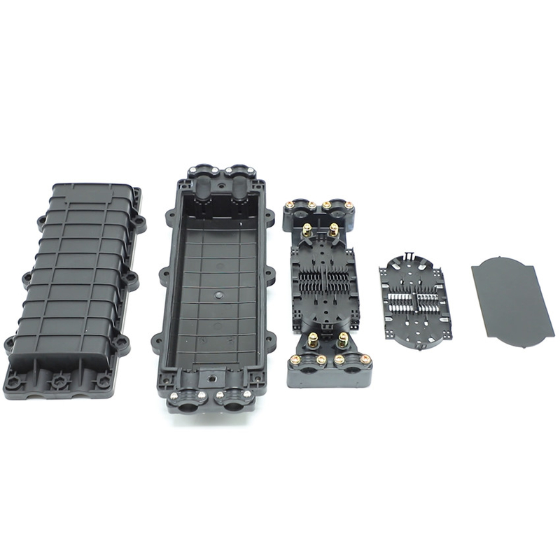 In Line Type 12 24 48 72 96 Core Type With Stand 2 in 2 Out 3 in 3 Out Fiber Optic Splice Closure for Connection