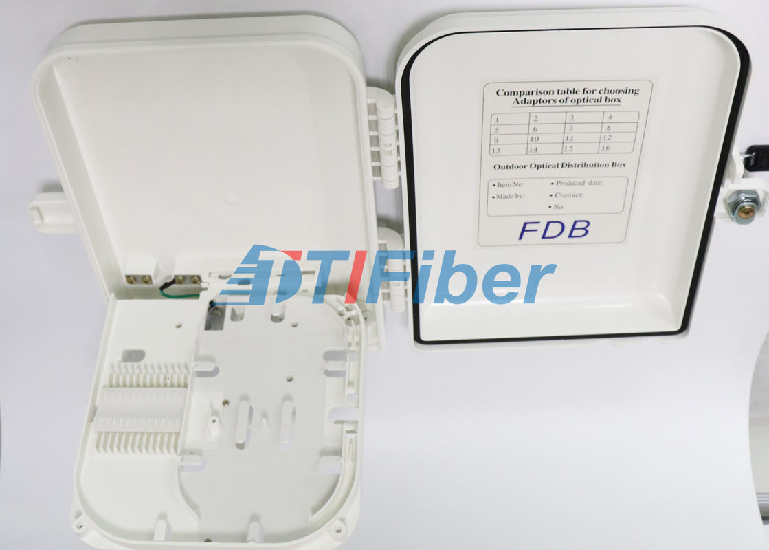 16 Core Fiber Termination Box For FTTX Access System Wall And Pole Mounted Use