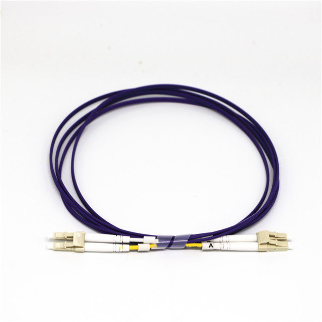 OEM OM4 Multimode Duplex Fiber Optic Patch Cord With LC / UPC Connector