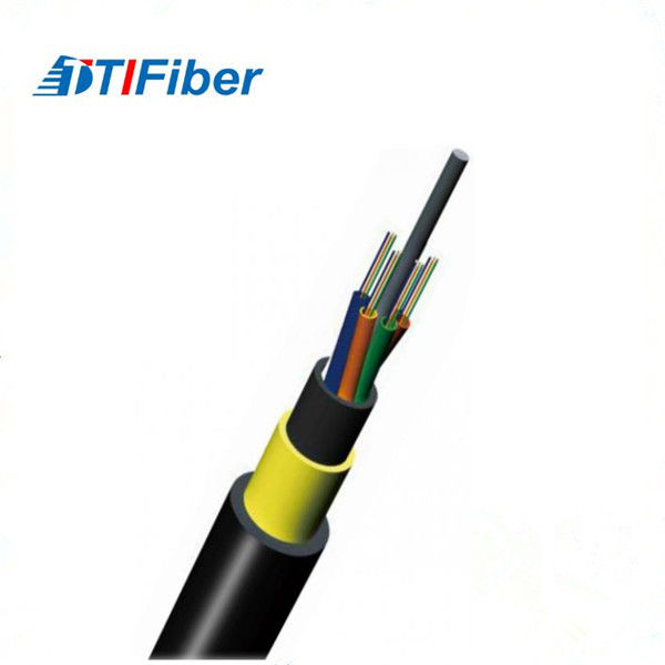 Non Metallic Fiber Optic Cable ADSS 6/12 Core High Fibre Density With 120/100/80m Span