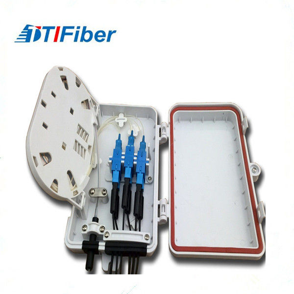 FTTH Optical Fiber Distribution Box , Fiber Optic Splitter Terminal Box 6 8 12 24 48 Port