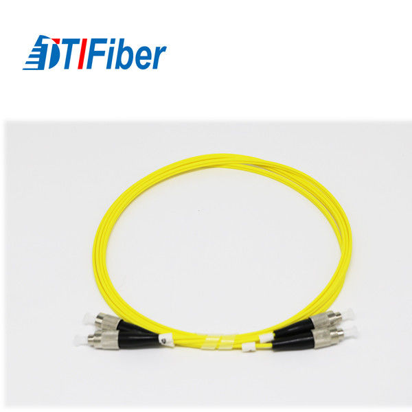Single Mode Duplex ST / ST 2.0mm Fiber Optic Network Cable Jumper Low Insertion Loss