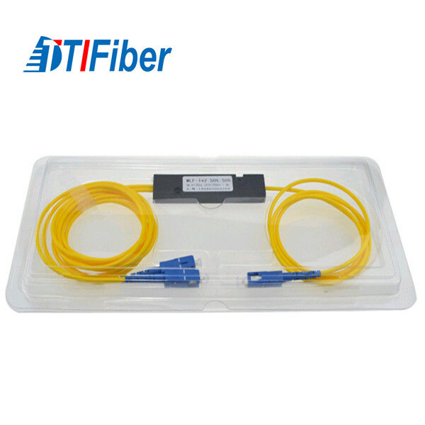 FBT Fiber Optic Splitter Singlemode SC UPC 1X2 1X4 1X8 1X16 Steel Tube / ABS Package