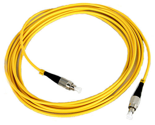 FC Fiber Patch Cord with Yellow Cable , SM , MM Fiber Optic