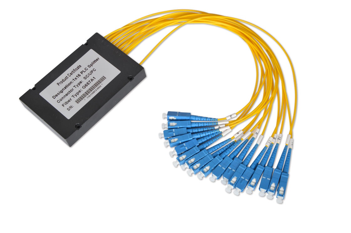 1×32 PLC Singlemode optical fiber splitter with SC / APC Fiber Connectors