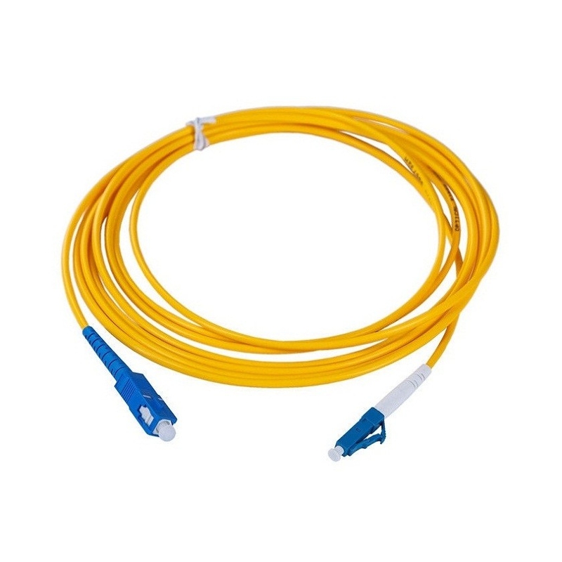 SC Single Mode Optical Custom Fiber Optic Cables Patch Cord Simplex
