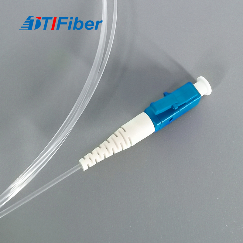 FTTH Transparent LC UPC Fiber Optic Patch Cord Simplex Invisible