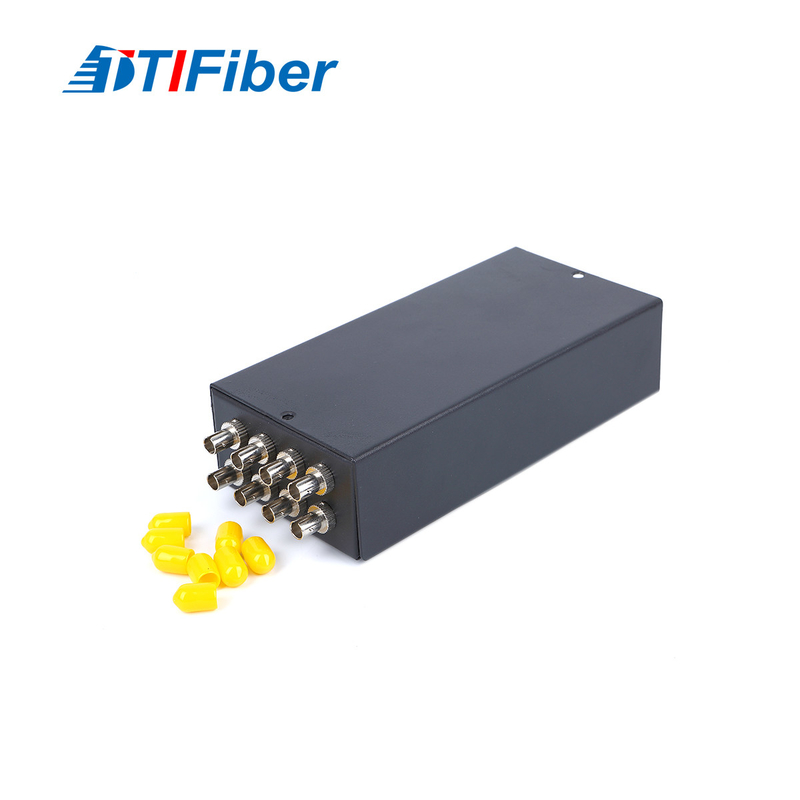 8 Ports Cold Rolled Steel FTTH Terminal Box With ST Adaper