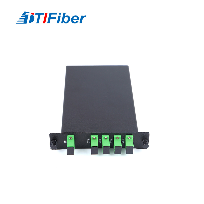 1 * 4 Optical SC / APC Fiber PLC Splitter Box With Insert Type
