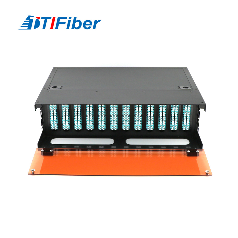 MPO TO LC 144 Core Fiber Optic Distribution Box 3U ODF Rack Mount